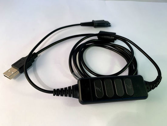 Headset Lead- Plantronics QD to USB